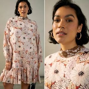 Anthropologie Antonella Flounced Tunic Dress by Geisha Designs